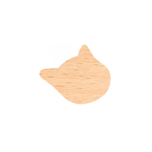 Ξύλινο Μπρελόκ "Cat ID"